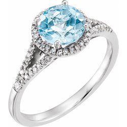 Gemstone & Diamond Birthstone Ring