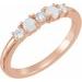 14K Rose Natural Opal & 1/5 CTW Natural Diamond Stackable Ring  