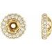 14K Yellow 1/5 CTW Natural Diamond Earring Jackets