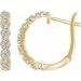 14K Yellow 5/8 CTW Natural Diamond Hoop Earrings  