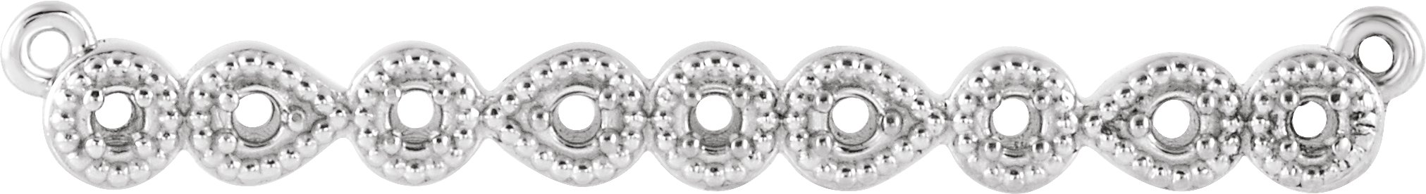 Accented Milgrain Bar Necklace or Center
