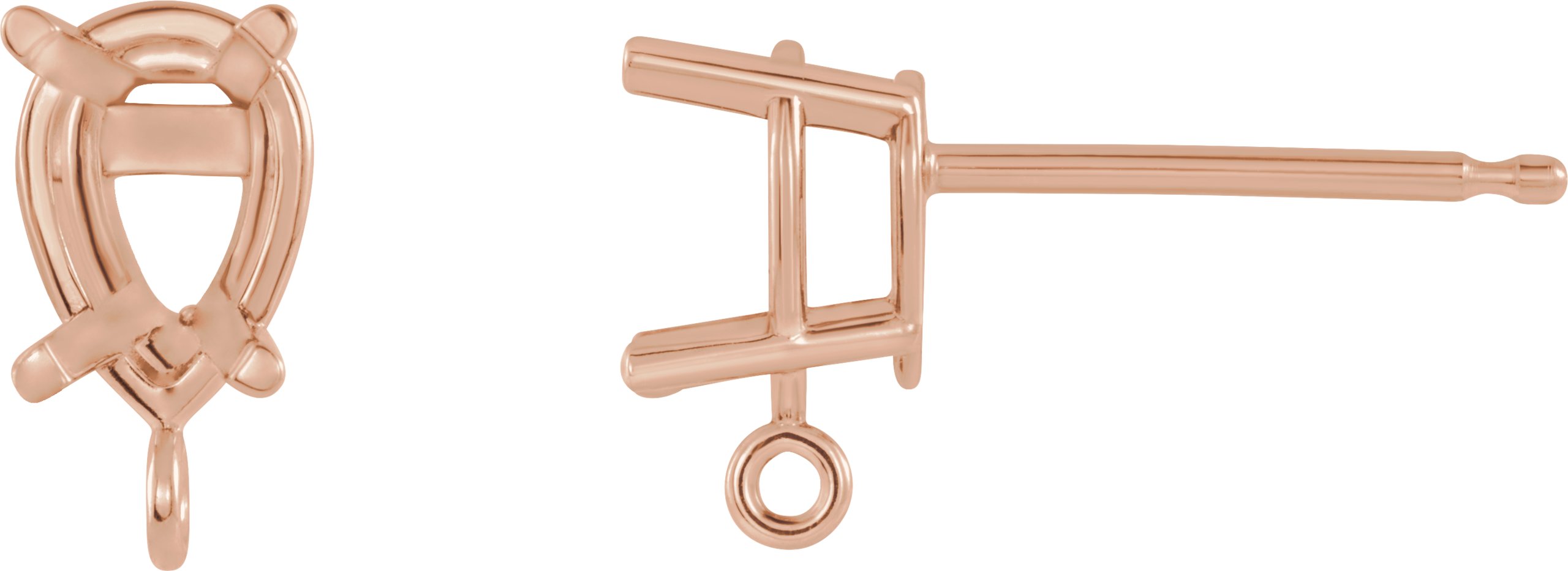 Basket Stud Earring Top