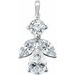 Sterling Silver Cubic Zirconia Pendant  