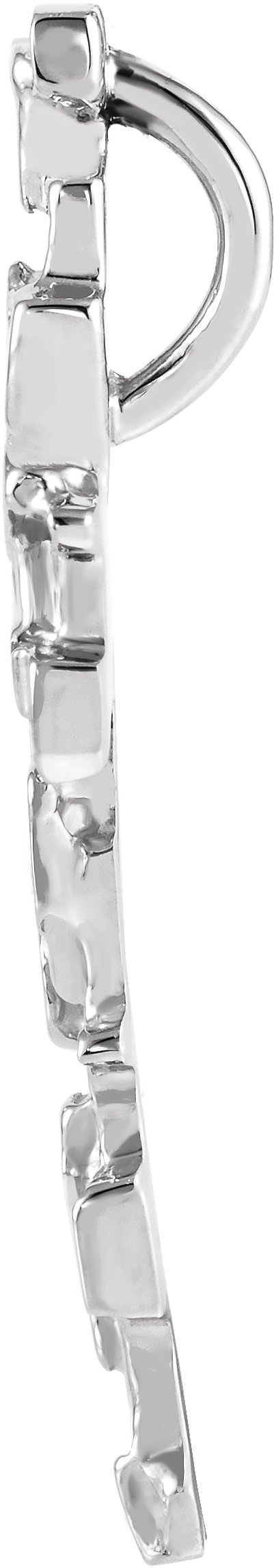 Alternative view of Nugget Cross Pendant