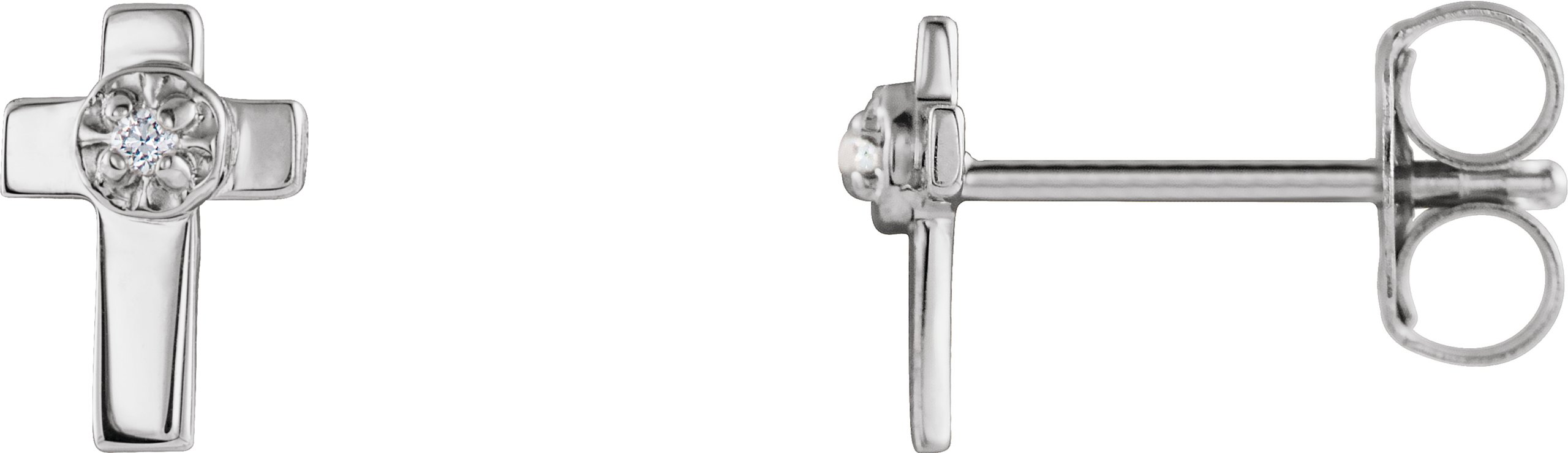 Accented Cross Earrings