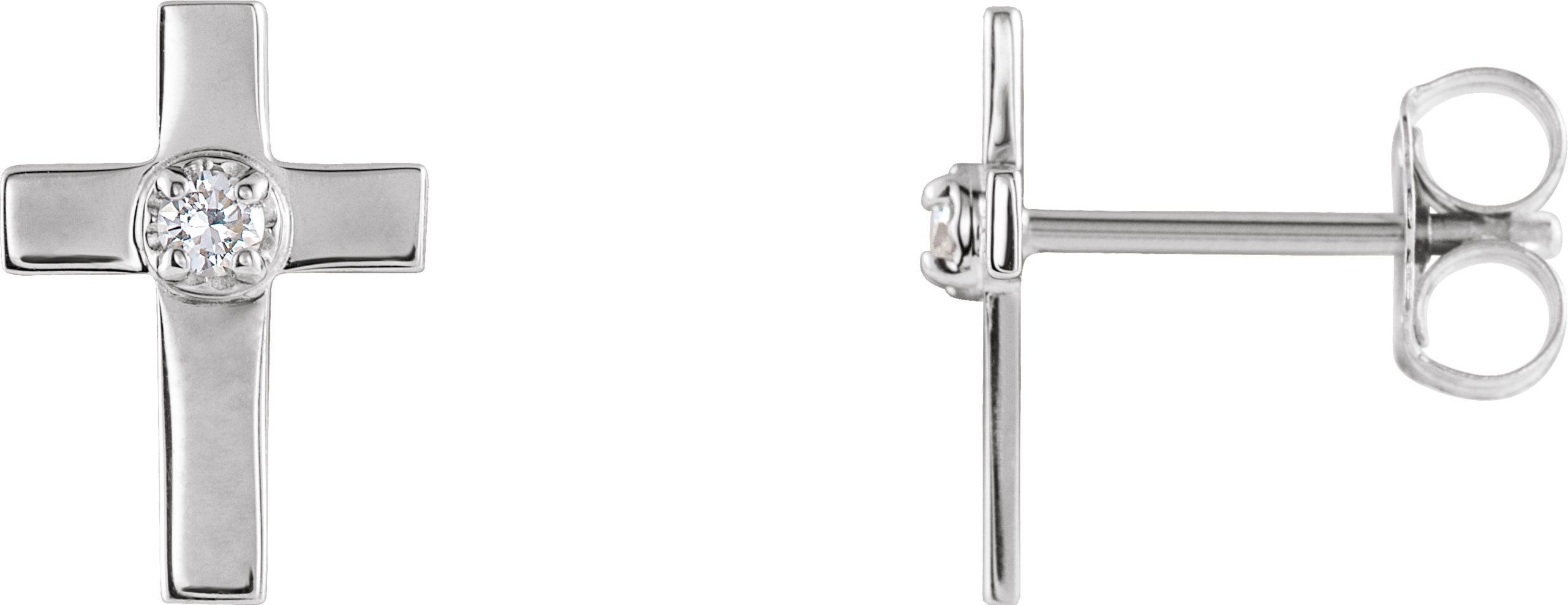 Accented Cross Earrings