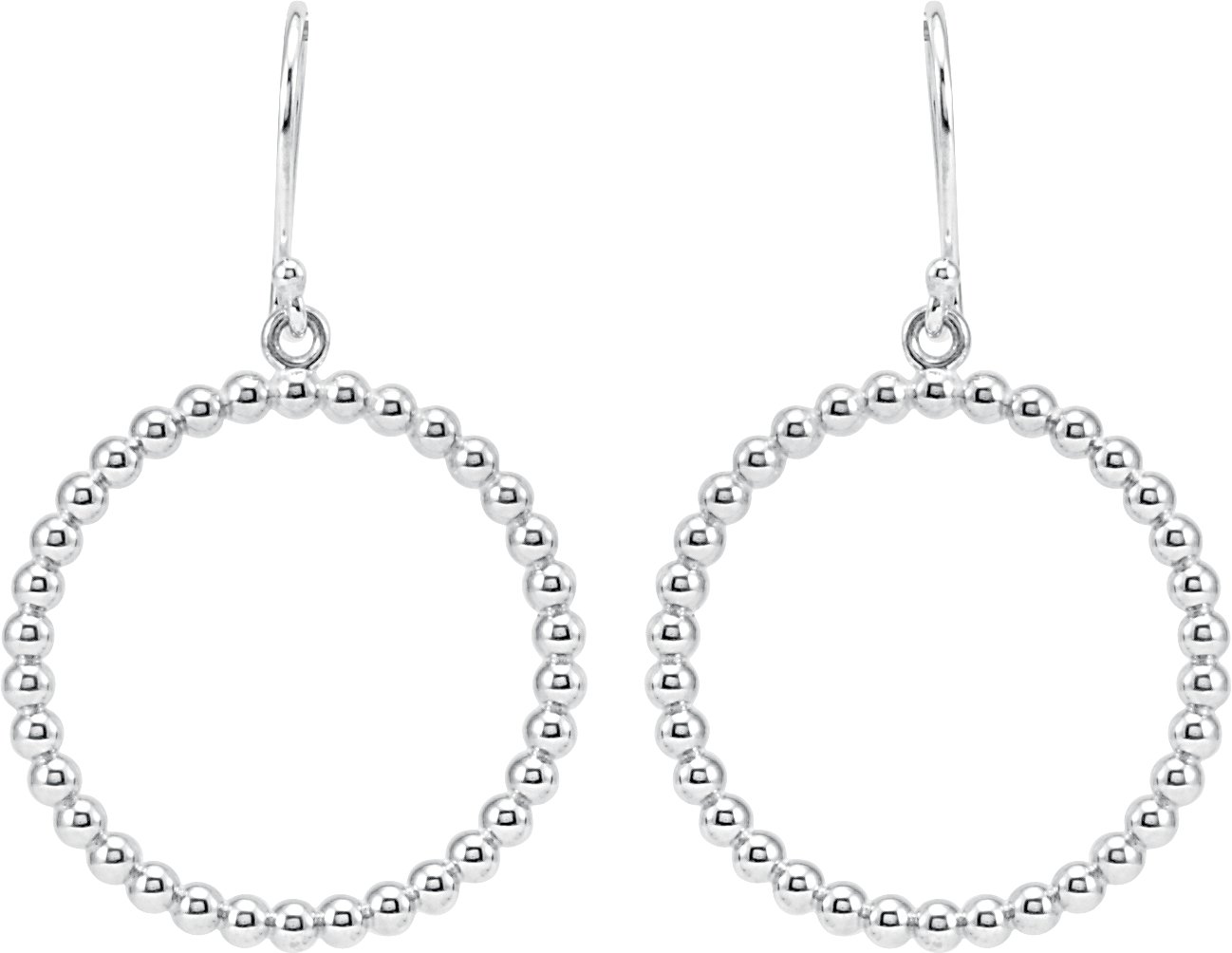 Beaded Circle Earrings