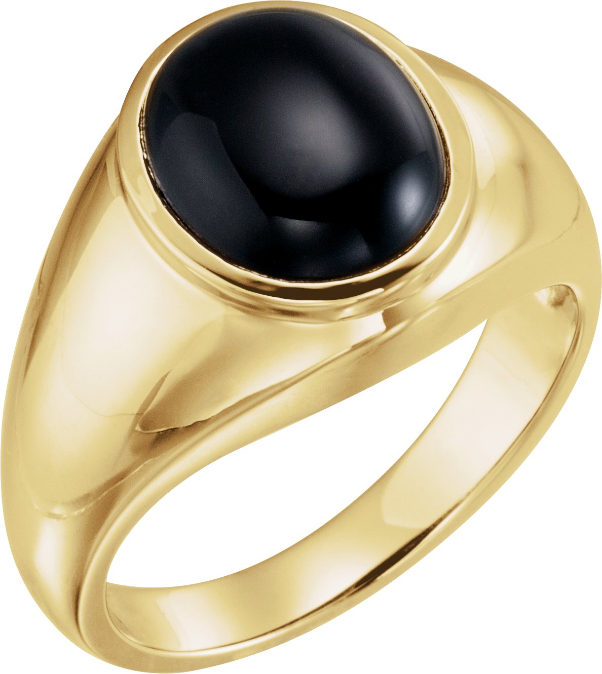 14K Yellow Onyx Ring Ref 255637