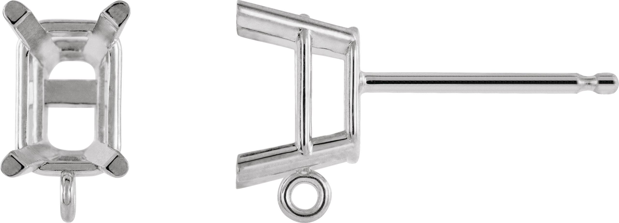 Basket Stud Earring Top