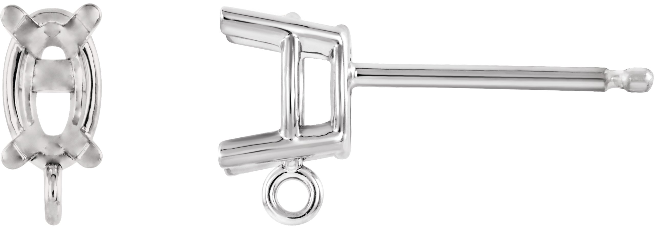 Basket Stud Earring Top