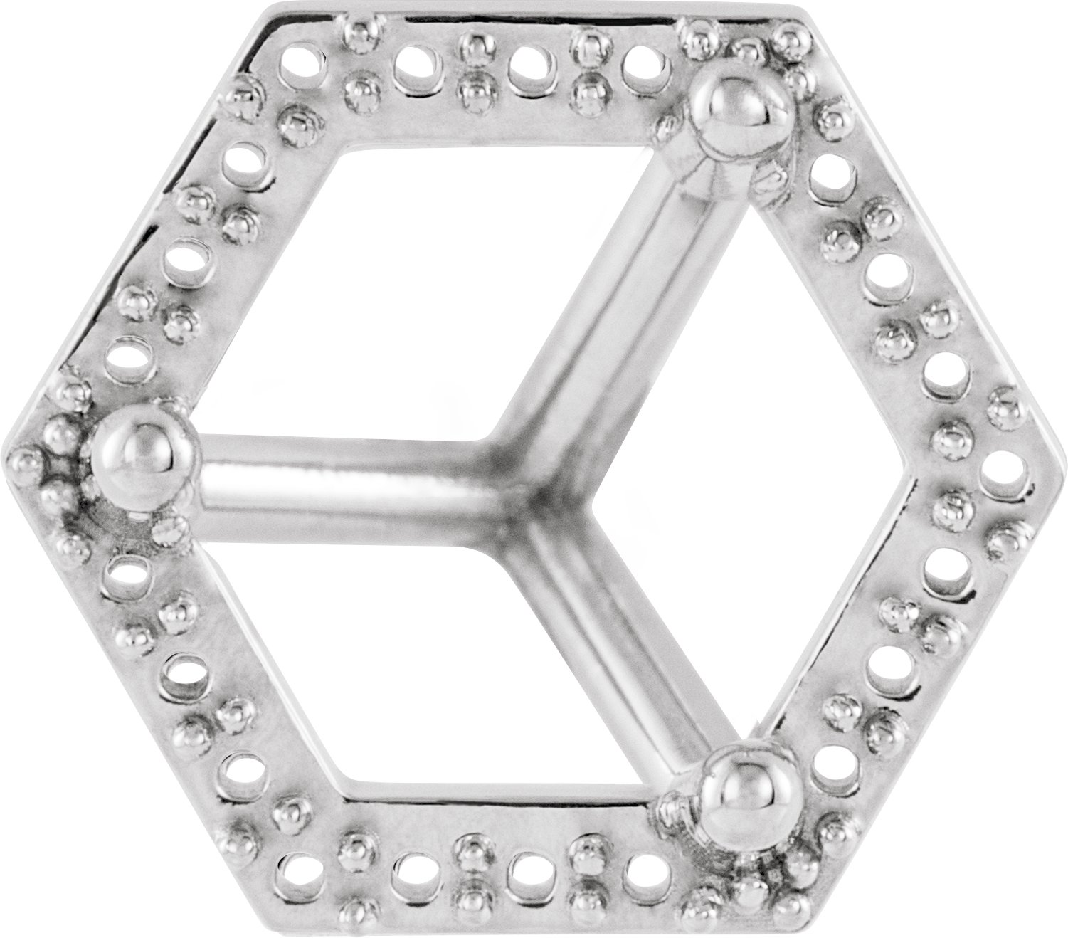 Round 3-Prong Halo-Style Earring Setting