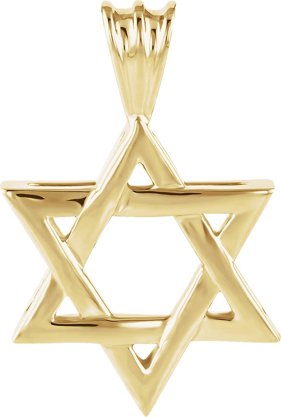 14K 17 x 15.25mm Star of David Pendant Ref 241344