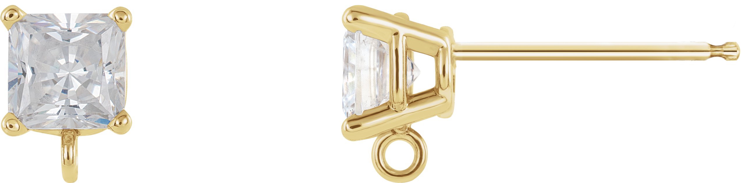 Basket Stud Earring Top