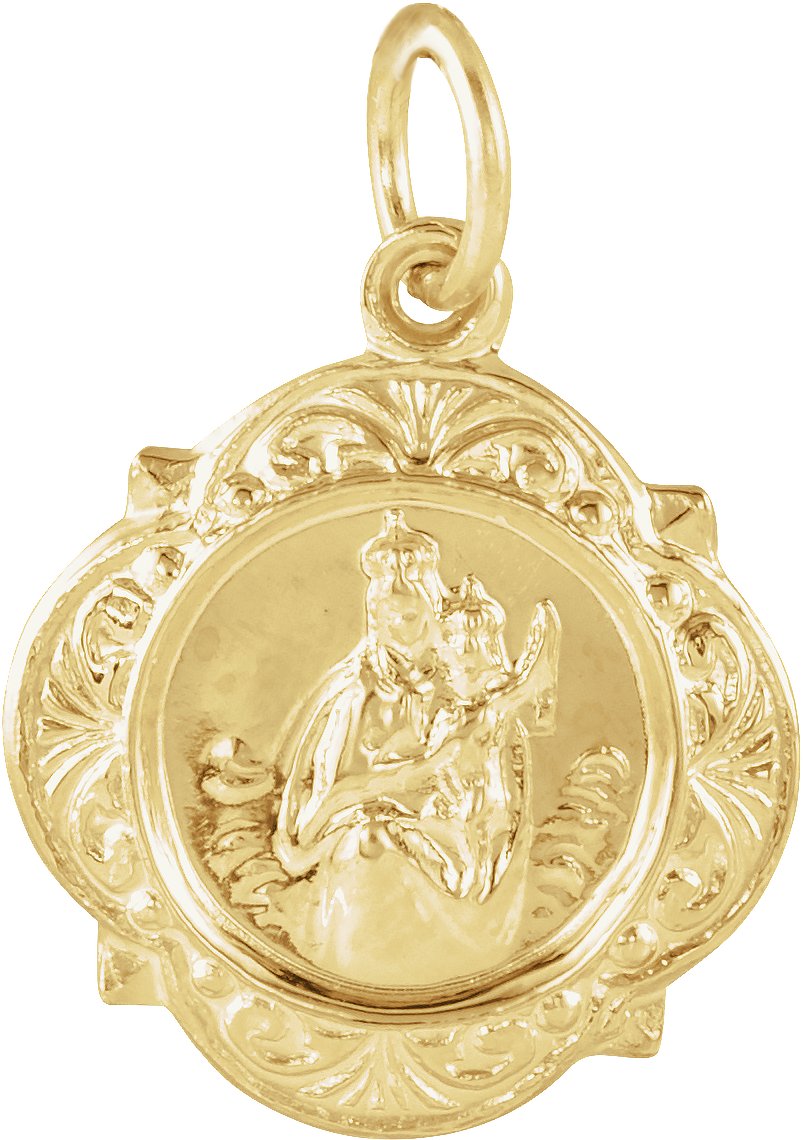 Scapular Medal 12.14 x 12.09mm Ref 900554