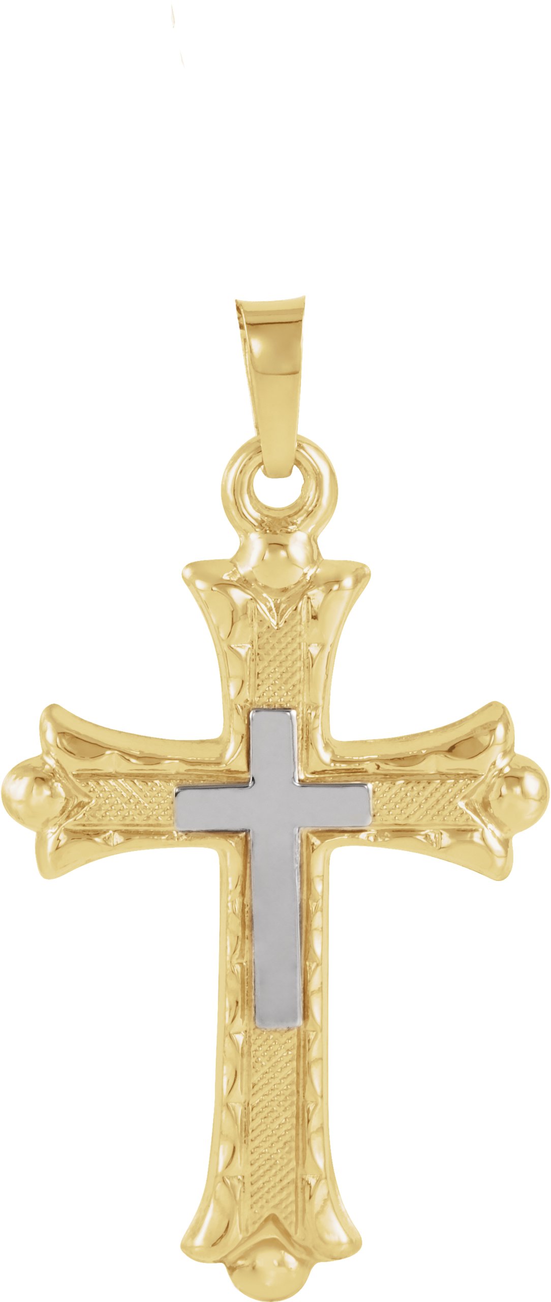 Hollow Cross Pendant 25.5 x 18mm Ref 383896