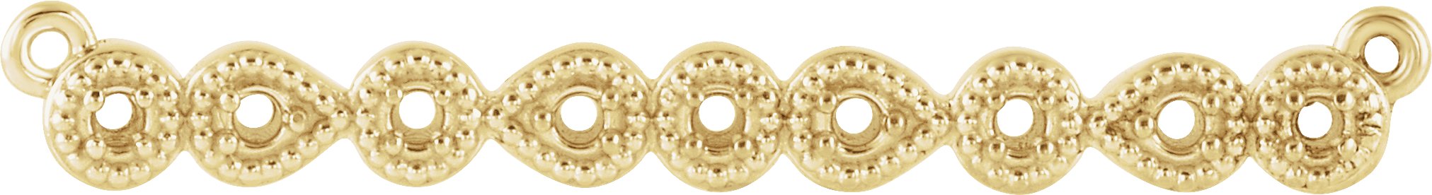 Accented Milgrain Bar Necklace or Center