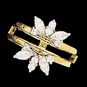 Two Tone Accented Marquise Ring Guard