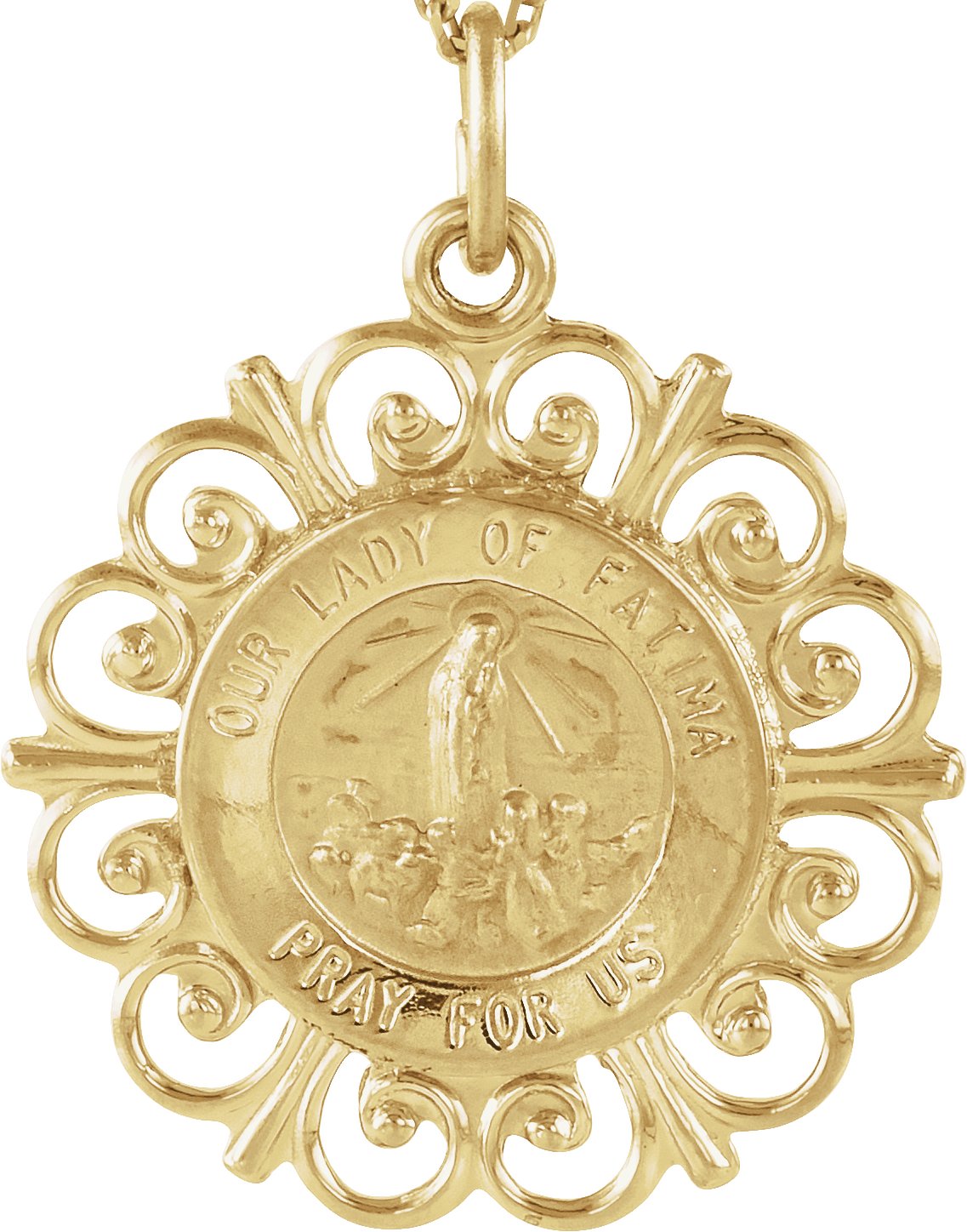 Our Lady of Fatima Medal 18mm Ref 380041