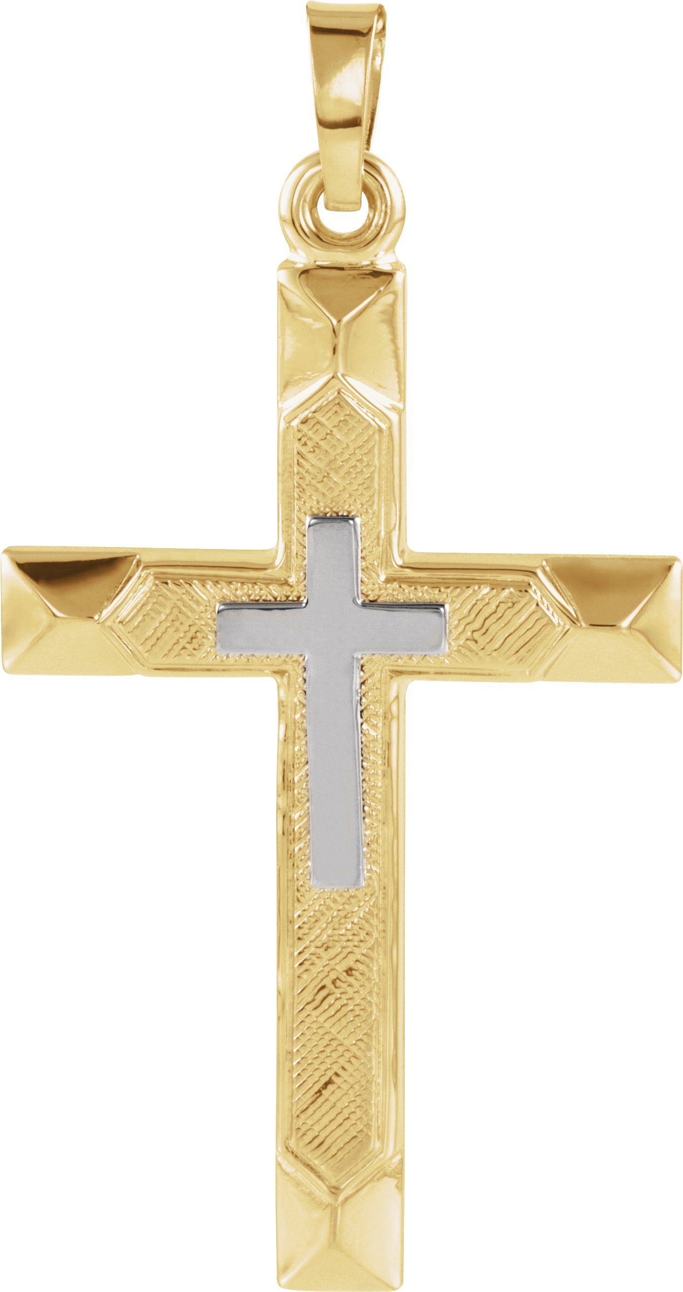 Hollow Cross Pendant 29 x 19mm Ref 505078