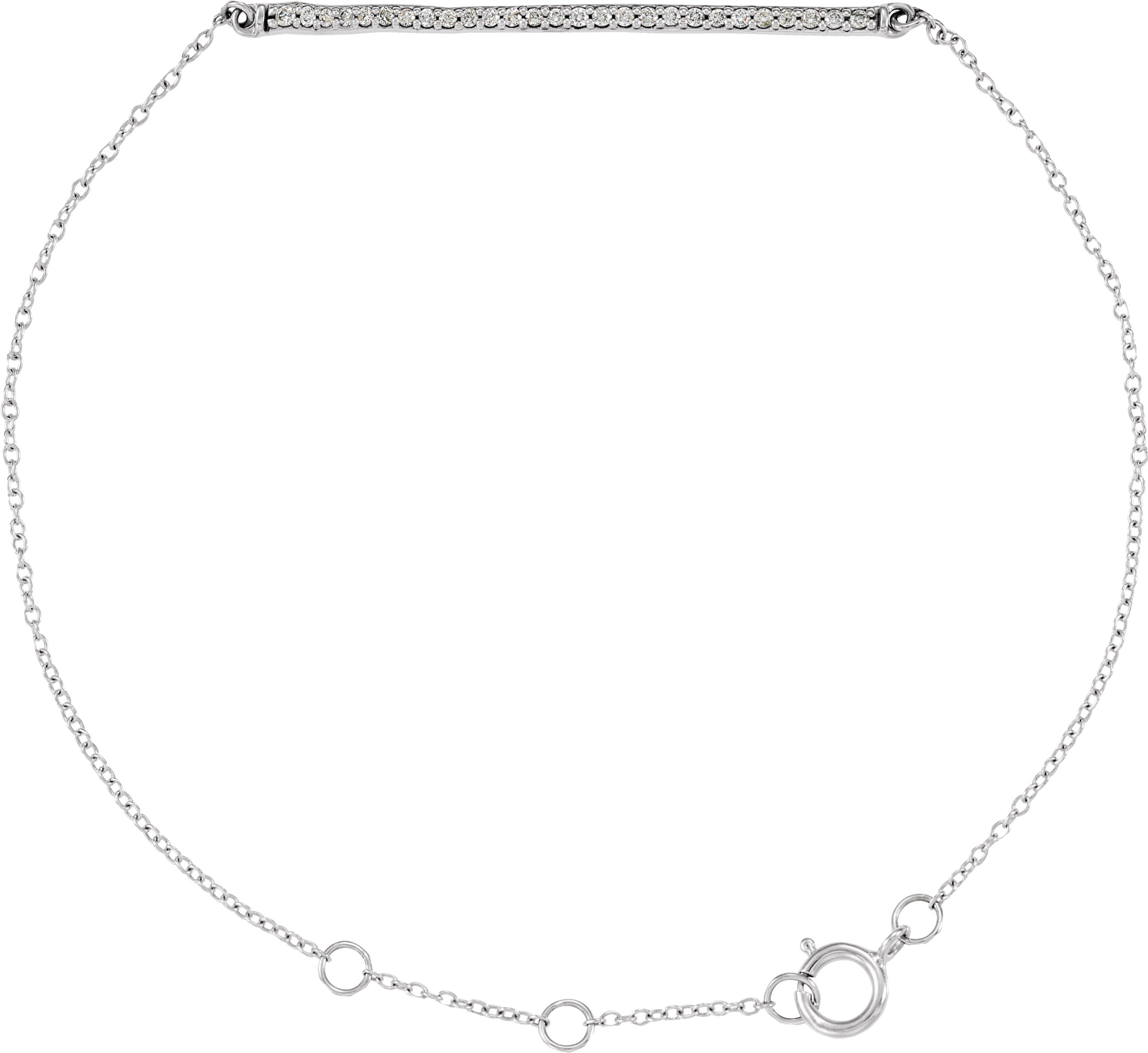 14K White .167 CTW Diamond 6 8 inch Bracelet Ref. 5915954