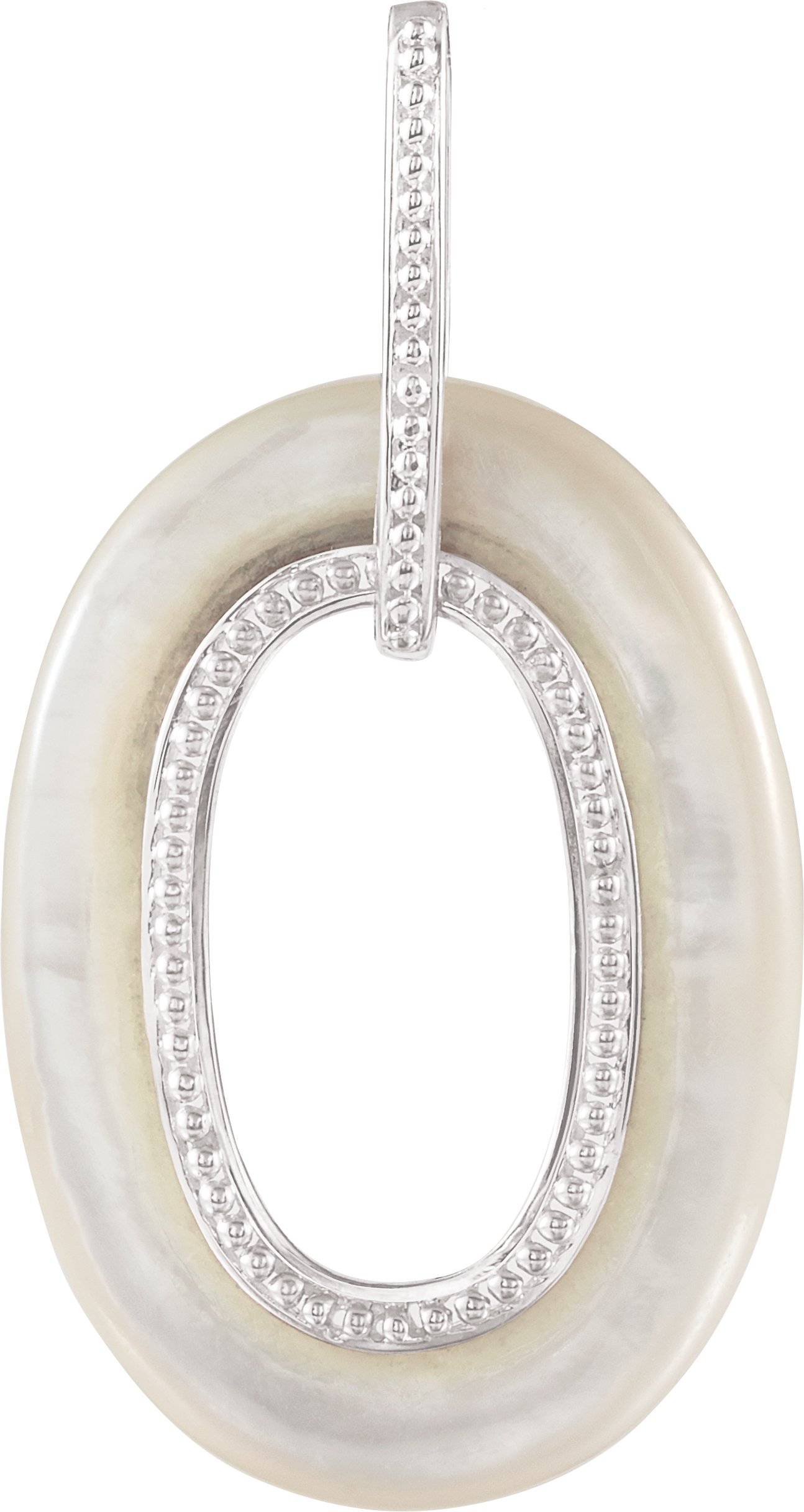 Sterling Silver Mother of Pearl Pendant Ref 3325649