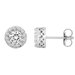 14K White 2 3/8 CTW Diamond Fantasy™ Cluster Earrings