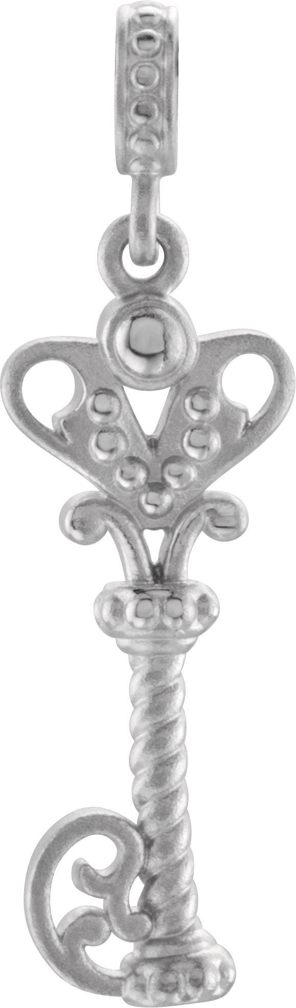 Sterling Silver Vintage Style Key Pendant Ref. 3393746
