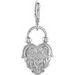 Sterling Silver Vintage-Inspired Heart Charm