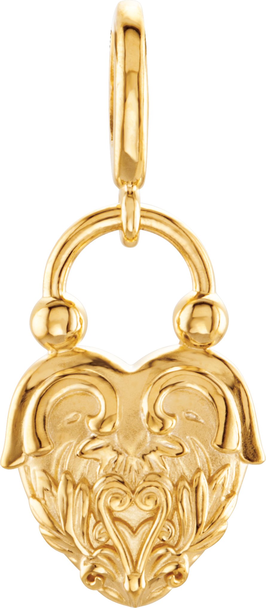 Vintage-Inspired Heart Charm/Pendant