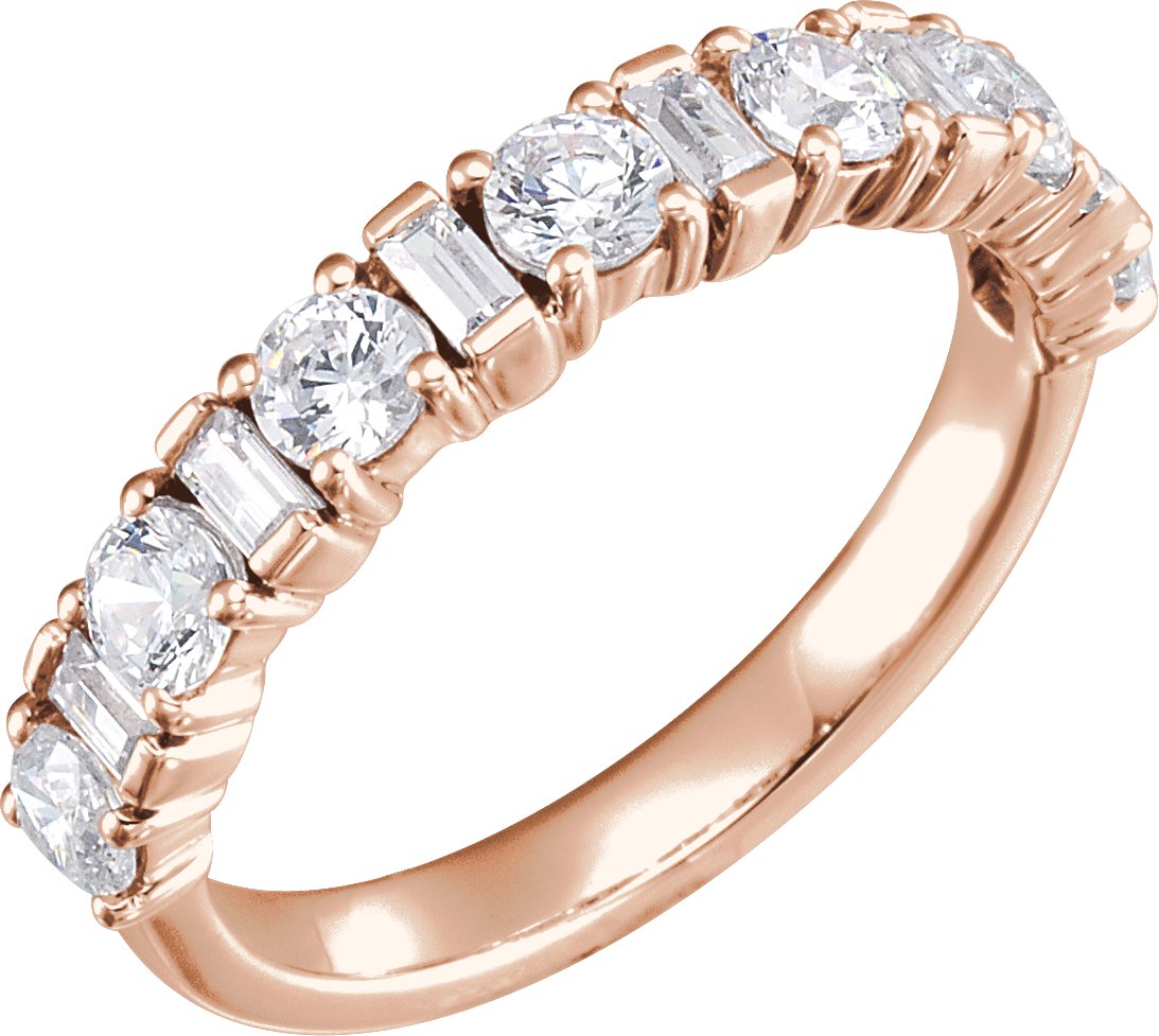 14K Rose 1 .125 CTW Diamond Anniversary Band Ref 13352274