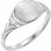 Sterling Silver 6 mm Round Youth Signet Ring