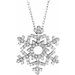14K White 1/3 CTW Natural Diamond Snowflake 16