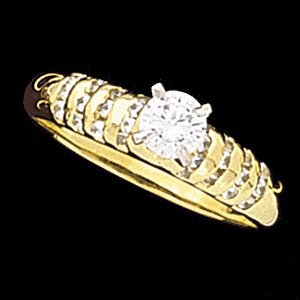 Channel Set Engagement Ring