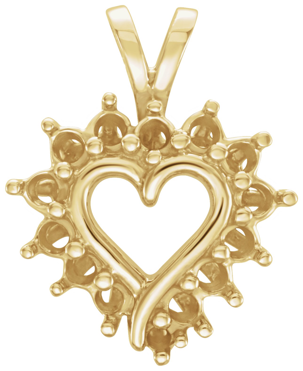 Accented Heart Pendant