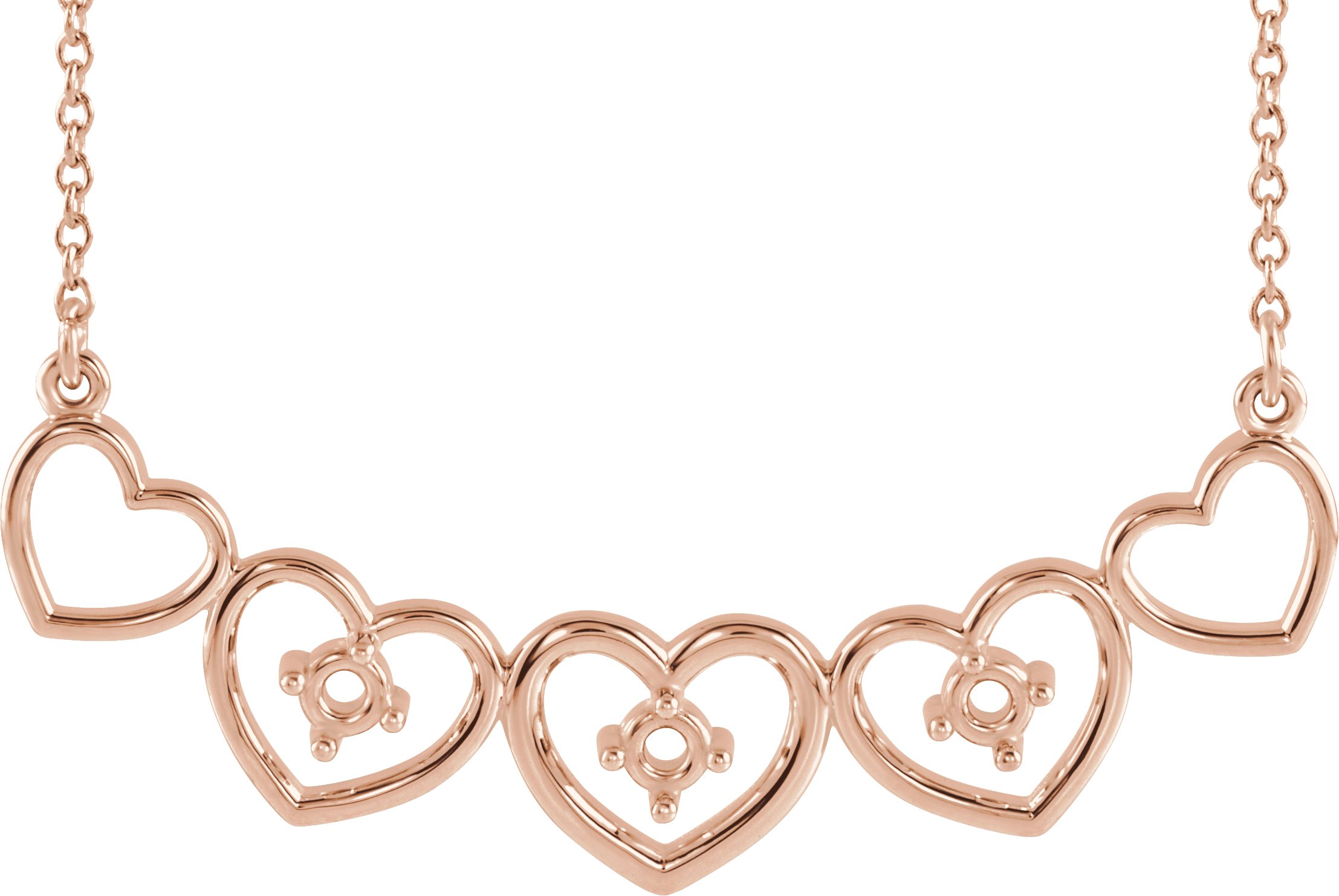 Family Heart Necklace or Center