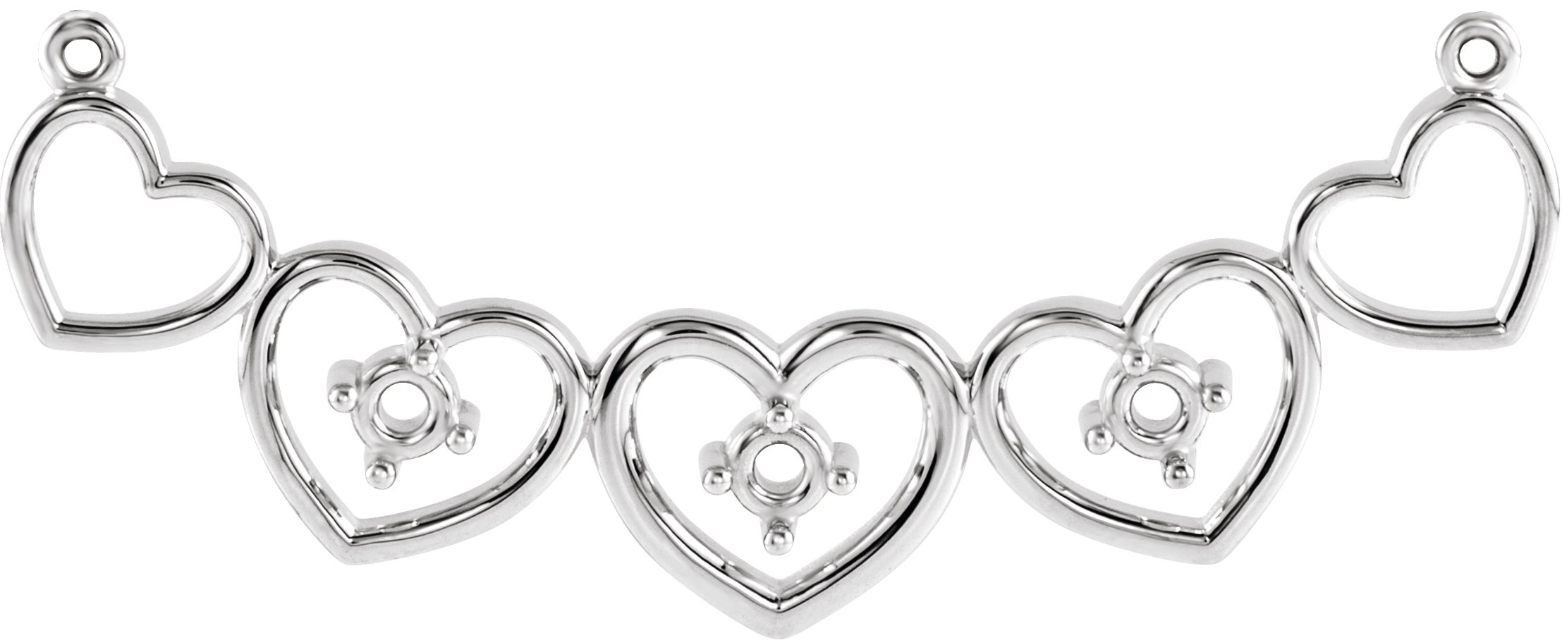 Family Heart Necklace or Center