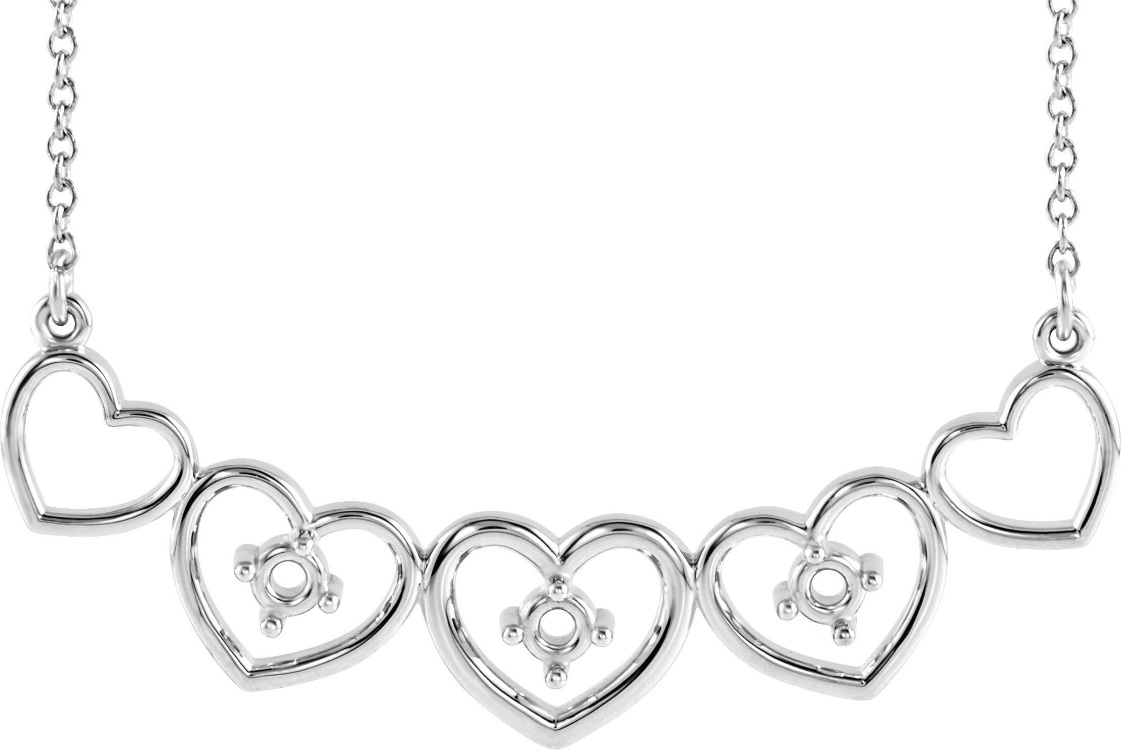 Family Heart Necklace or Center