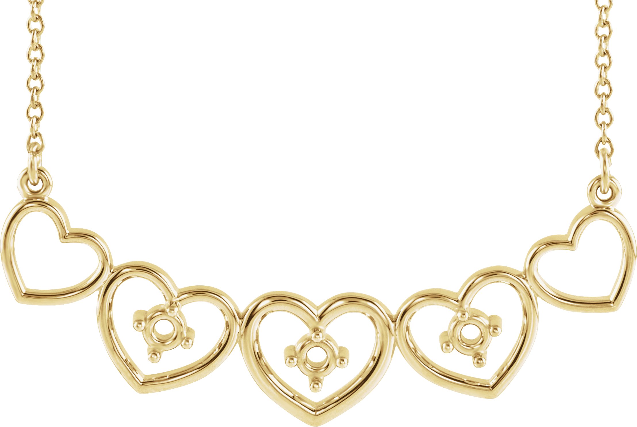 Family Heart Necklace or Center