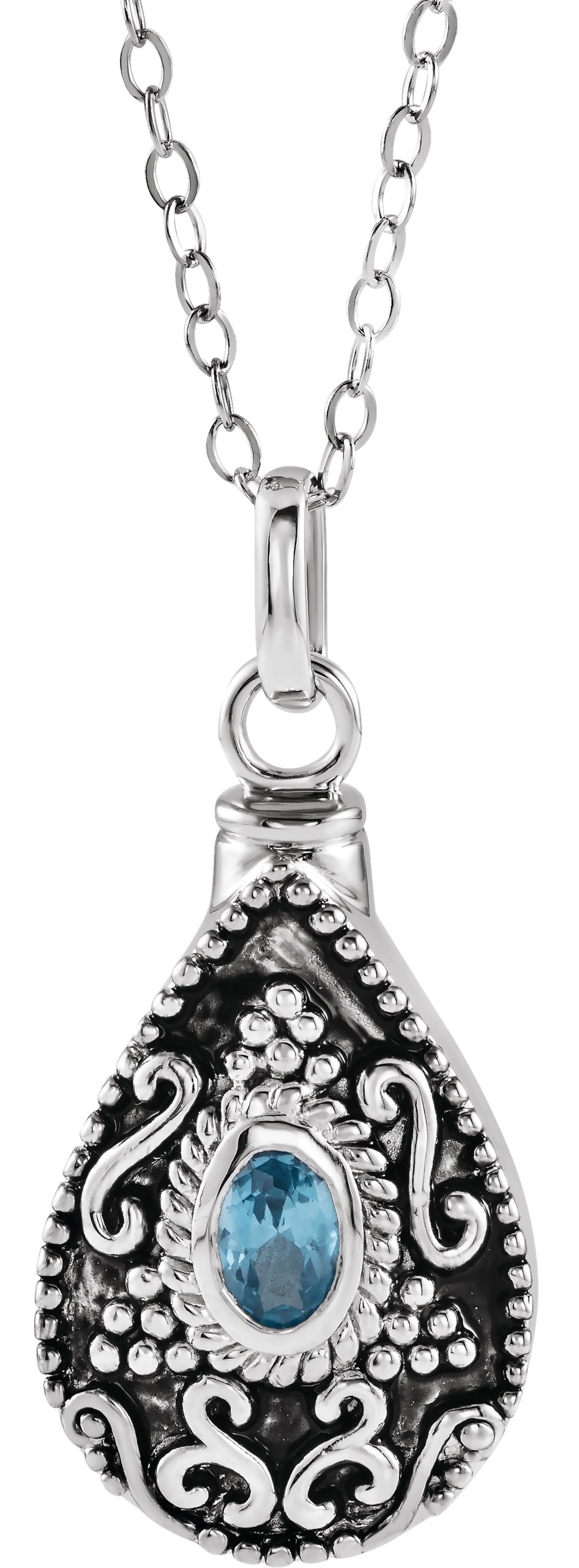 Tear Ash Holder Birthstone Necklace