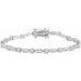 Sterling Silver imitation White Cubic Zirconia Line 7