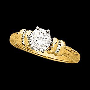 Channel Set Engagement Ring