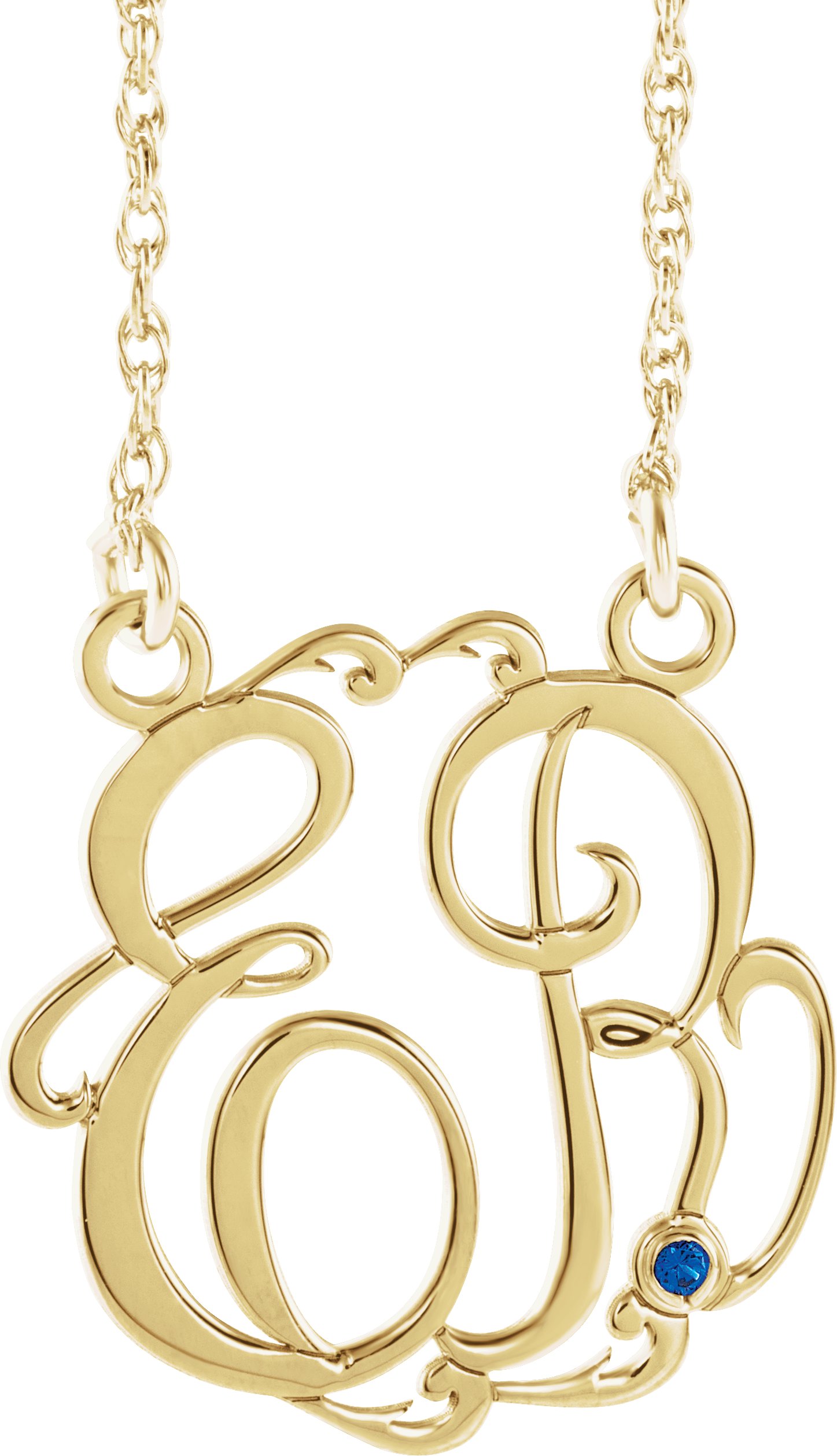 Script Monogram Necklace