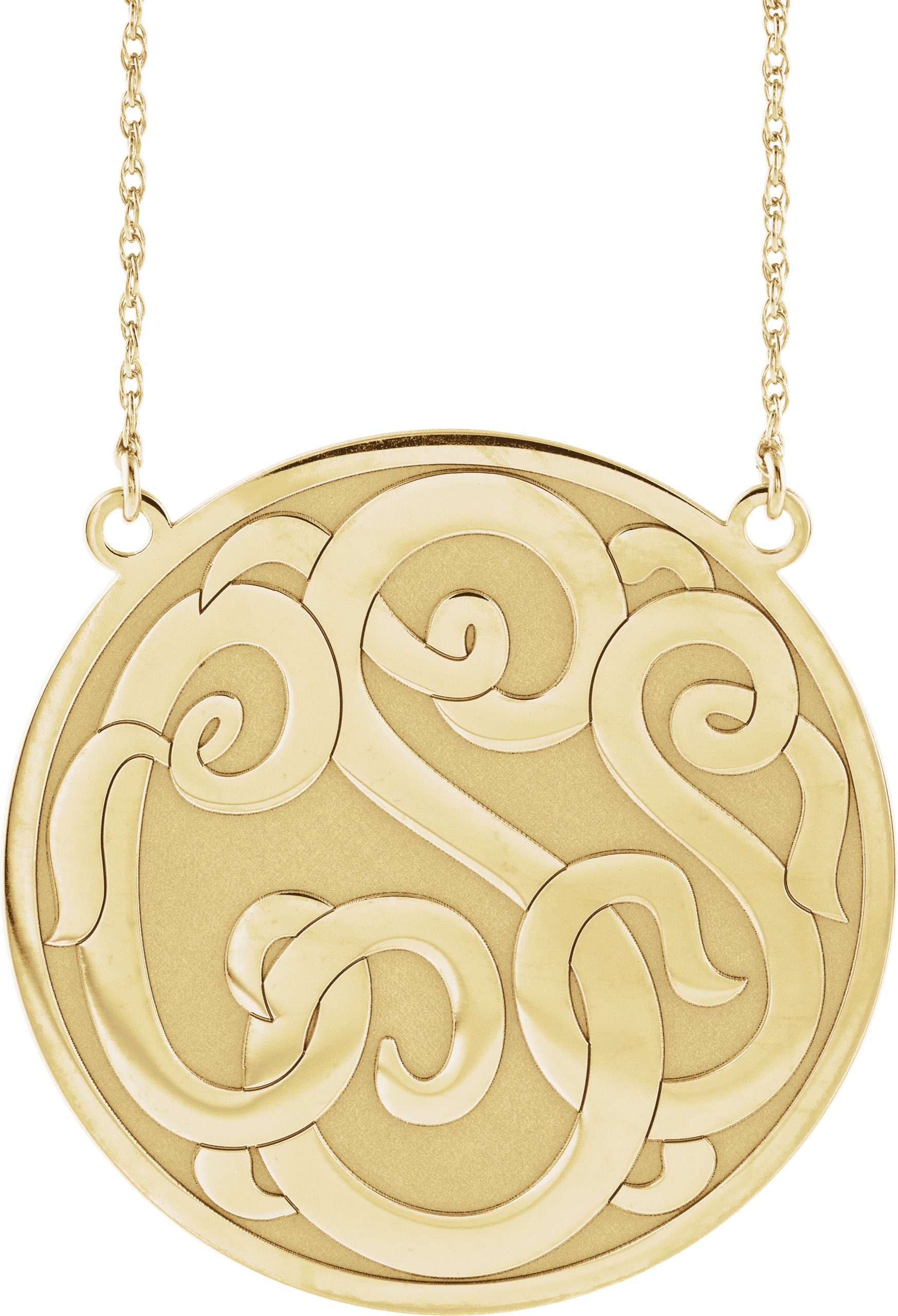 Script Monogram Necklace