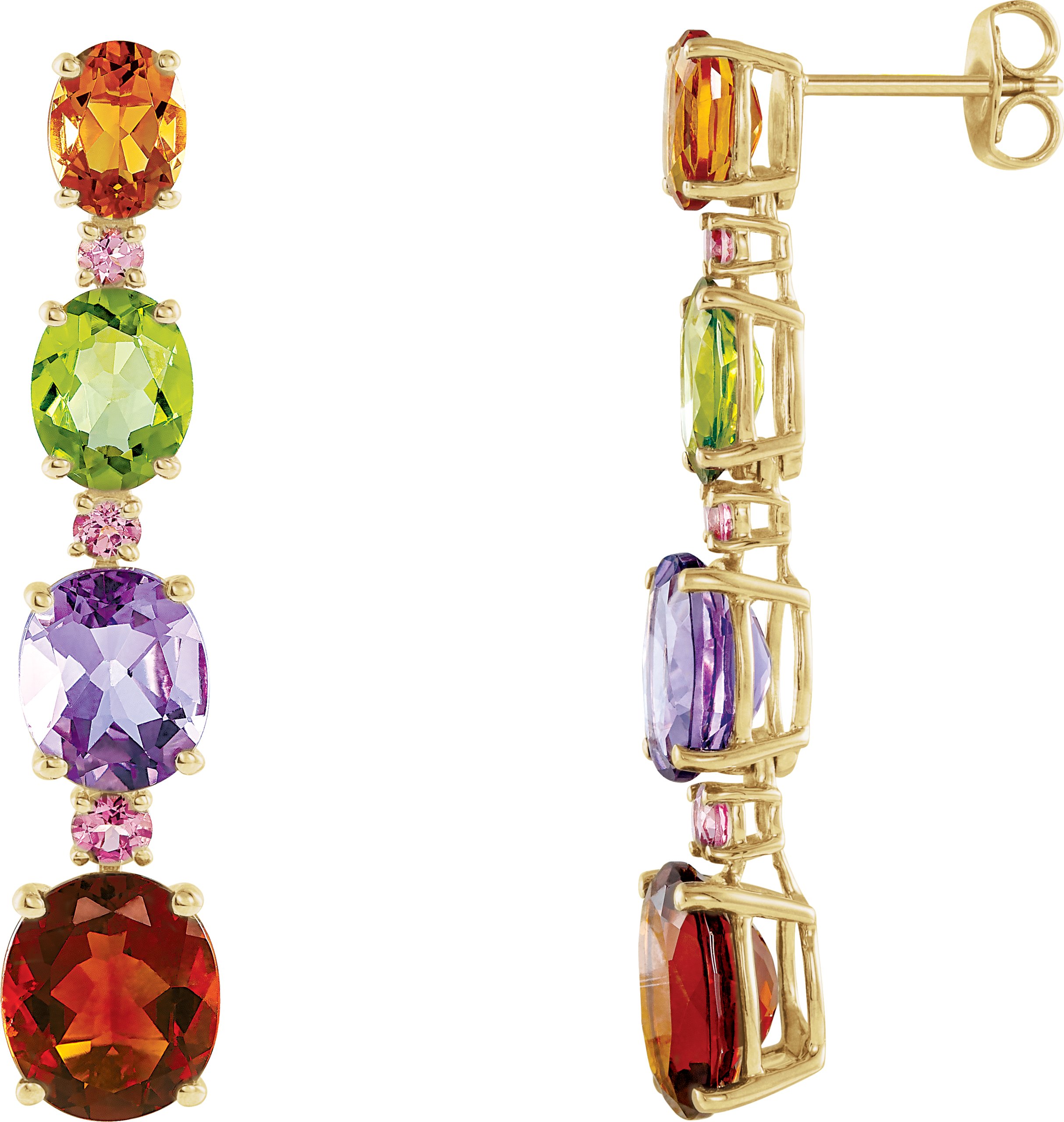 Multi-Gemstone Earrings