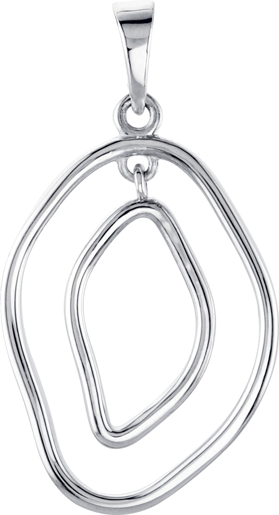 14K White Geometric Pendant Ref. 3418579