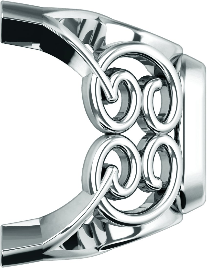 Lace-Style Scroll Earring Setting