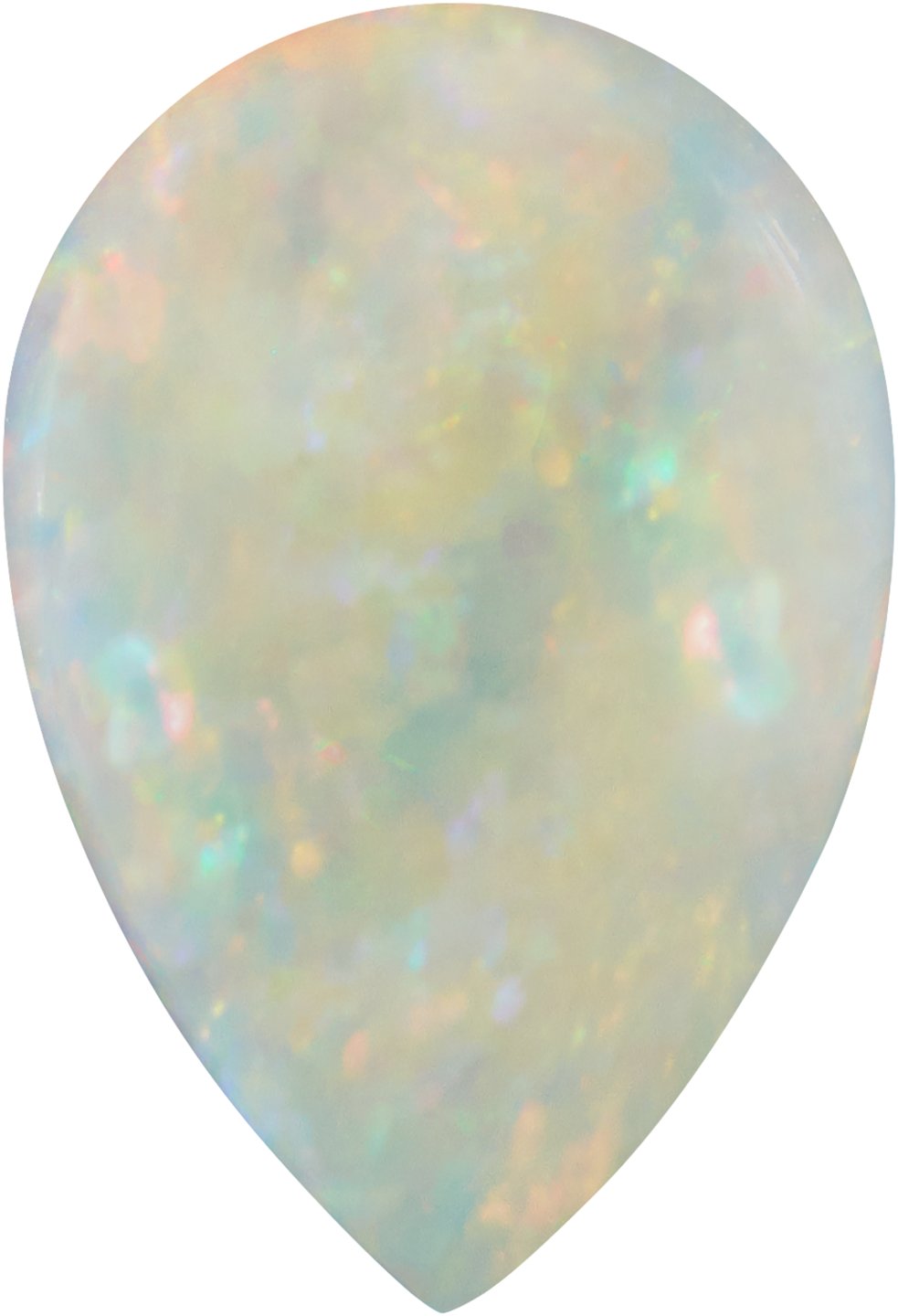 Pear Natural White Opal (Notable Gems)