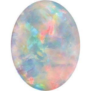 Oval Natural White Opal (Notable Gems)