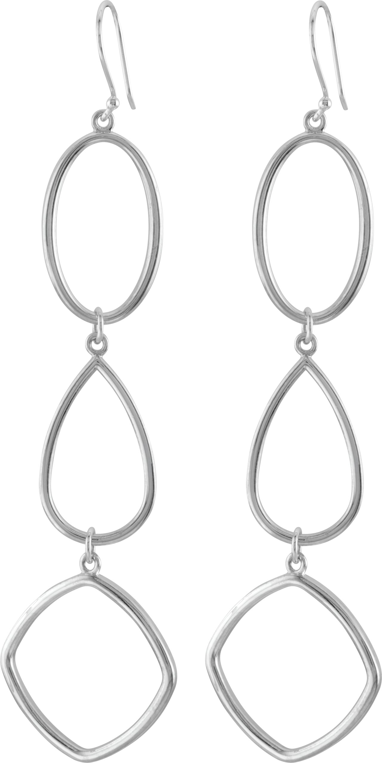 Geometric Earrings – Sterling Silver