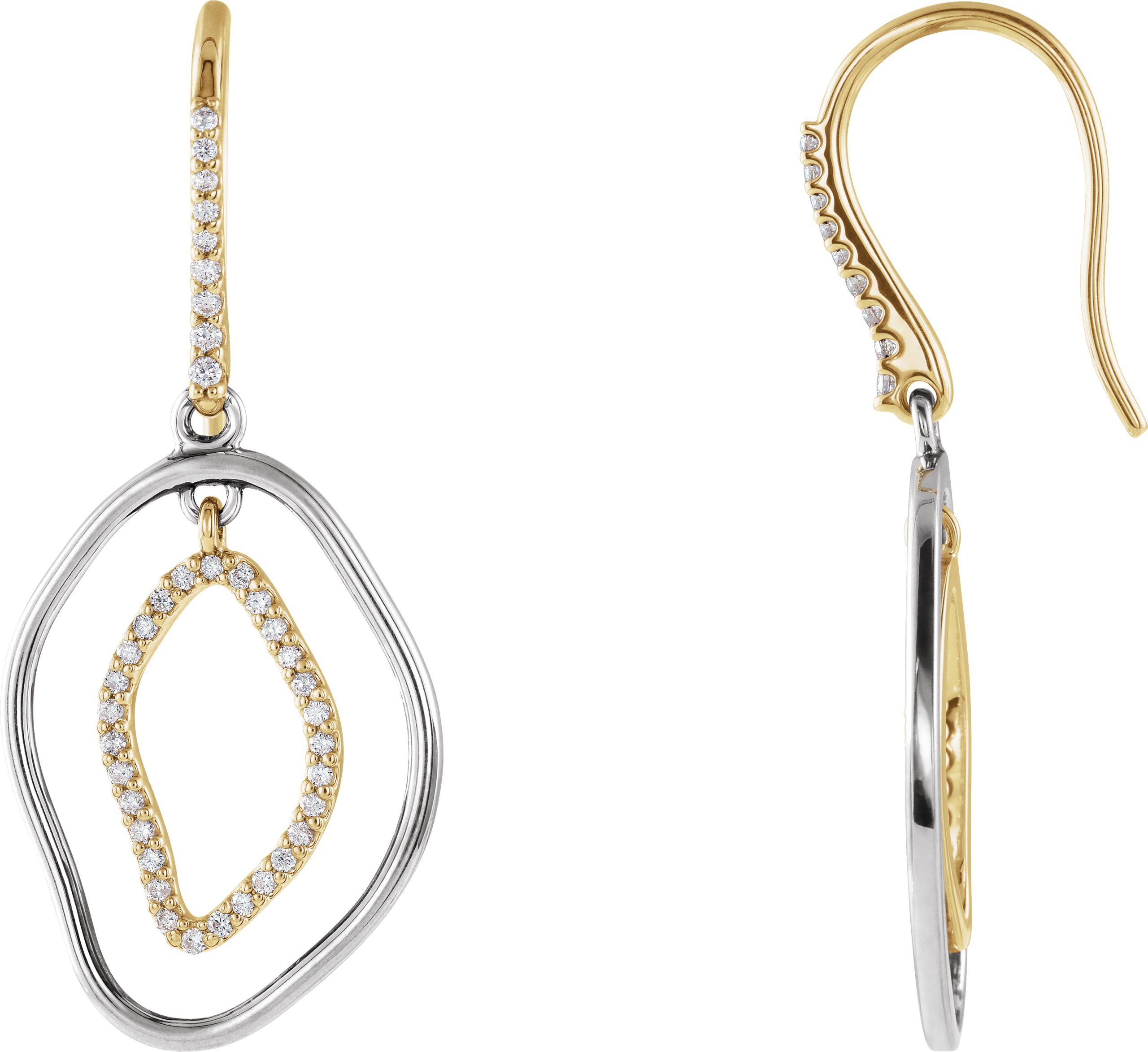 Open Silhouette Dangle Earrings